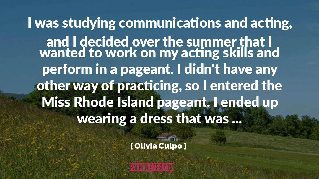 Miss Moore quotes by Olivia Culpo