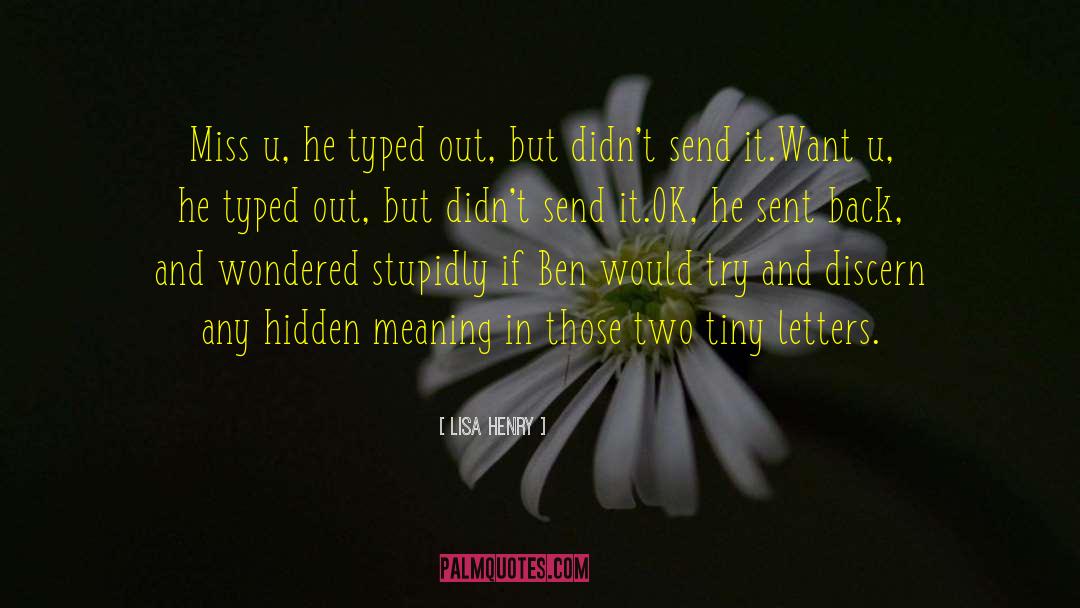 Miss U Dii quotes by Lisa Henry