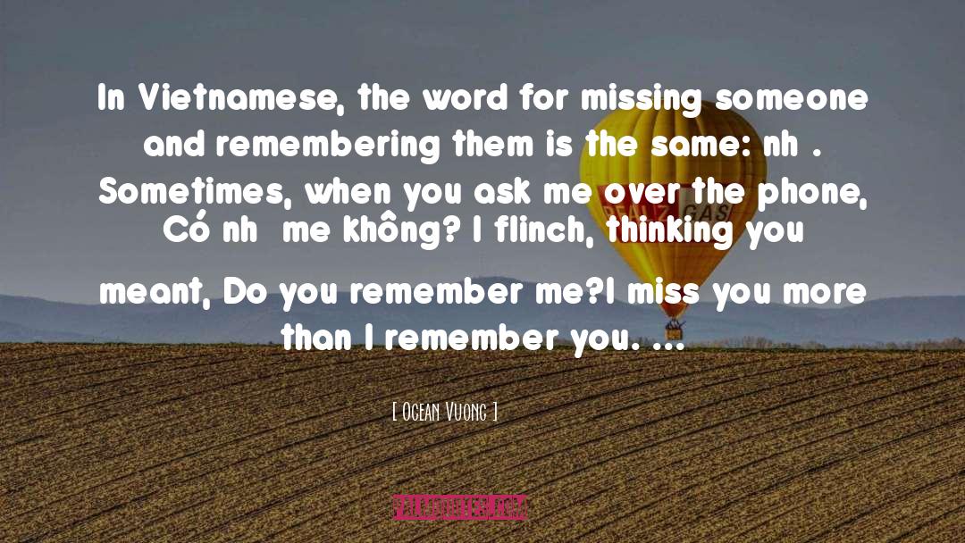 Miss You quotes by Ocean Vuong