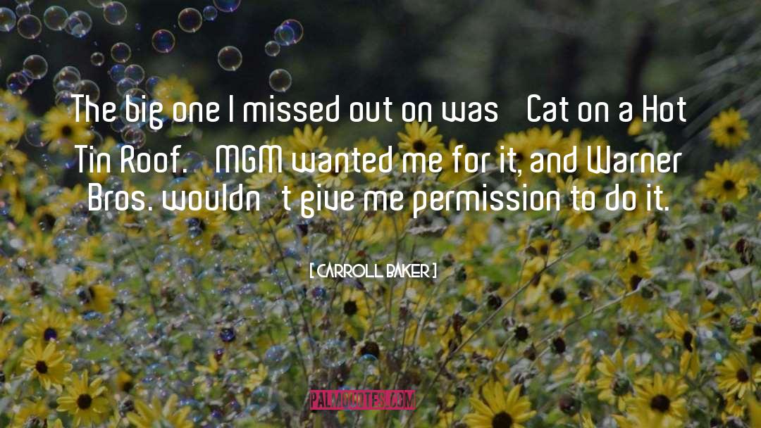 Missed Kiss quotes by Carroll Baker
