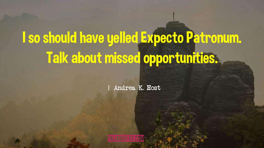Missed Opportunities quotes by Andrea K. Host
