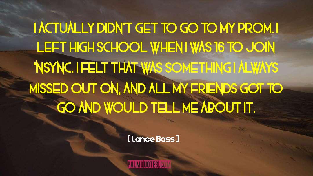 Missed Opportunity quotes by Lance Bass