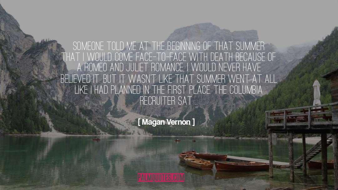 Missed Someone quotes by Magan Vernon