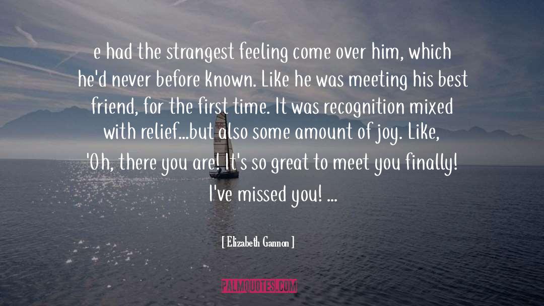 Missed You quotes by Elizabeth Gannon