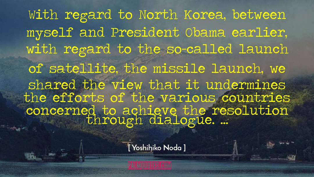 Missile quotes by Yoshihiko Noda