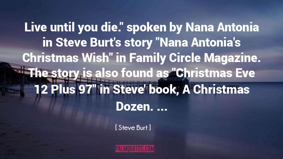 Missing Family For Christmas quotes by Steve Burt