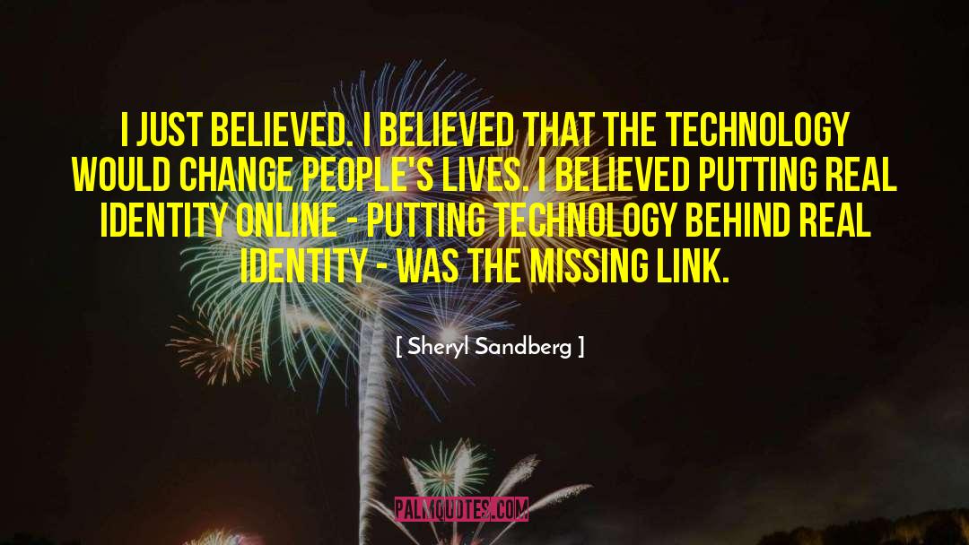 Missing Link quotes by Sheryl Sandberg