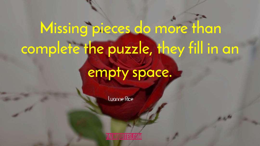Missing Pieces quotes by Luanne Rice