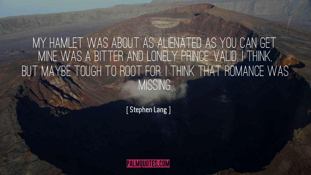 Missing quotes by Stephen Lang