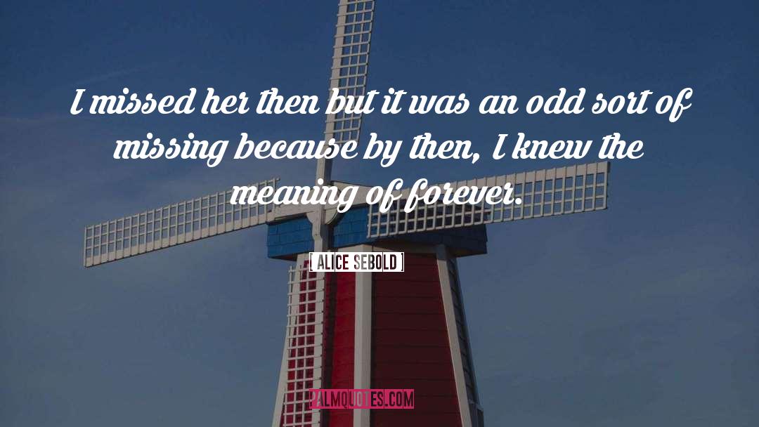 Missing Someone quotes by Alice Sebold