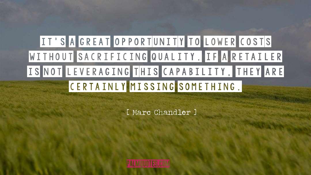 Missing Something quotes by Marc Chandler