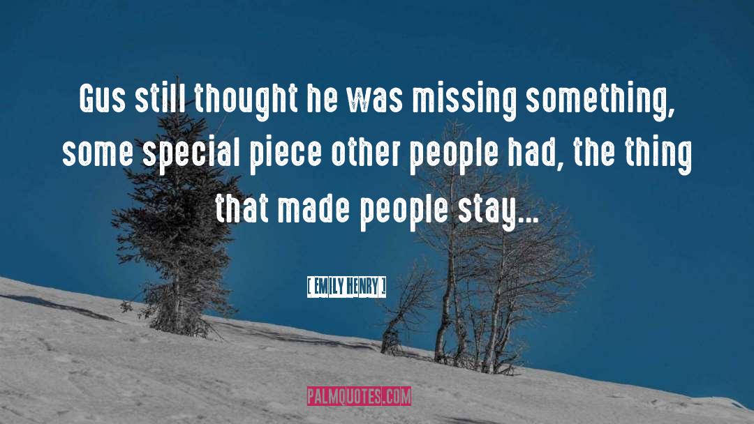Missing Something quotes by Emily Henry