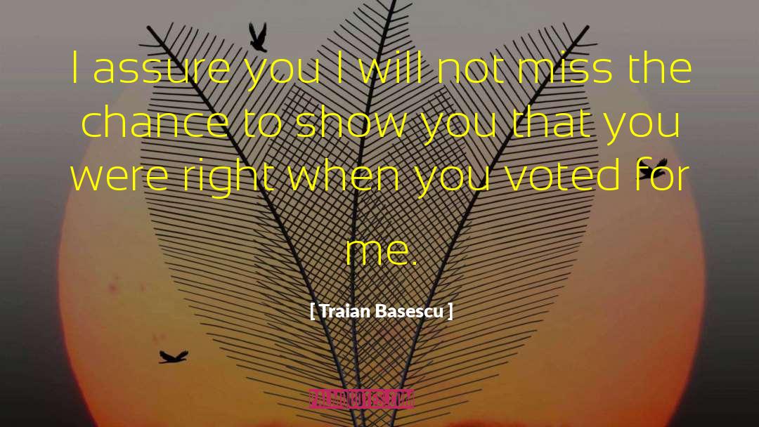 Missing You quotes by Traian Basescu