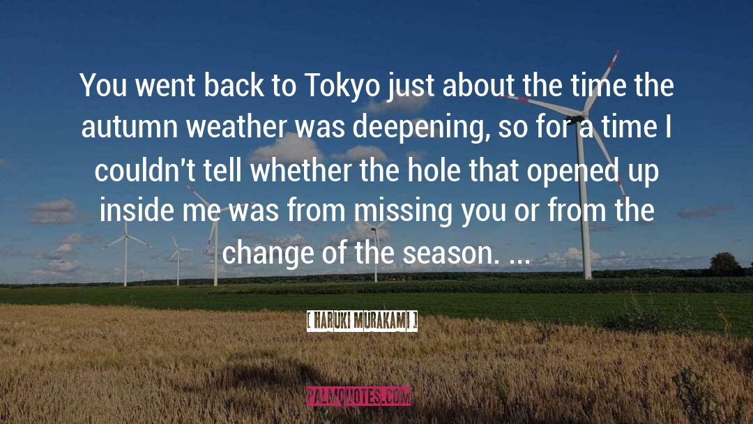 Missing You quotes by Haruki Murakami