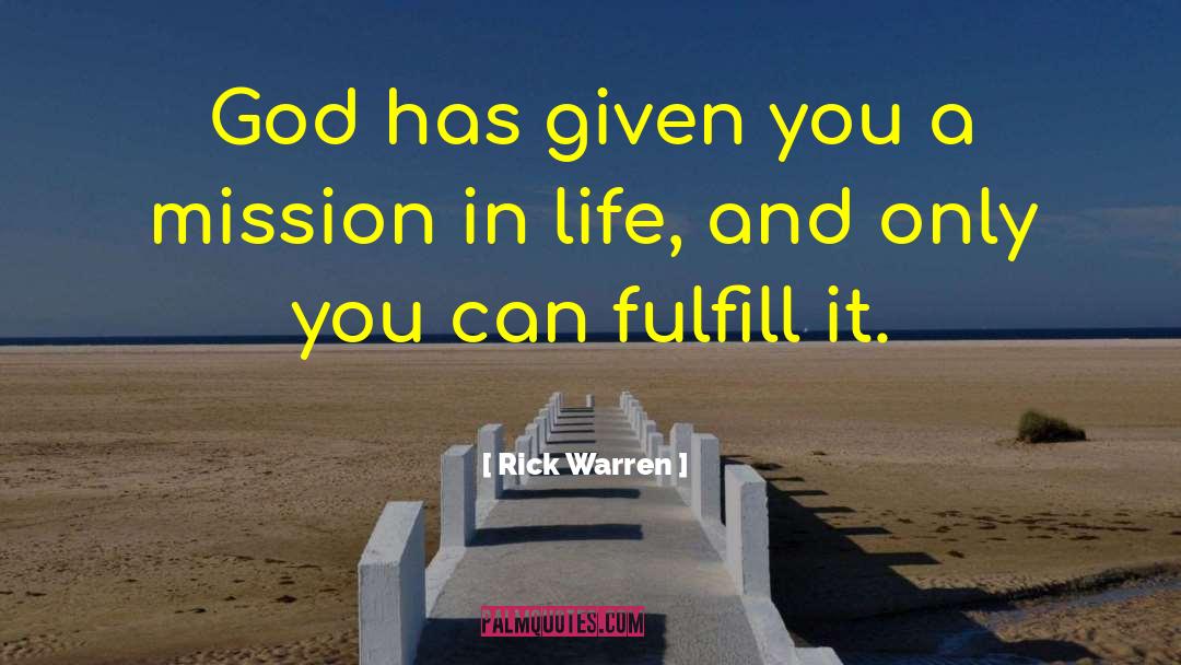 Mission And Vision quotes by Rick Warren