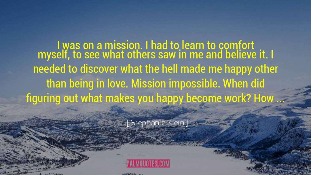 Mission Impossible quotes by Stephanie Klein