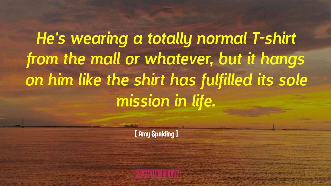 Mission In Life quotes by Amy Spalding