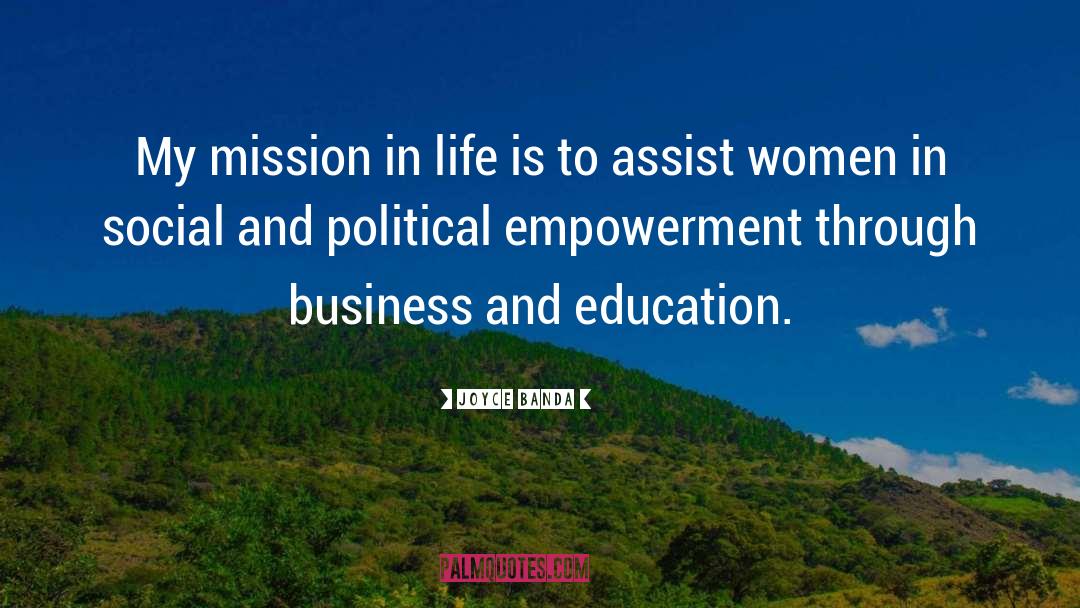 Mission In Life quotes by Joyce Banda