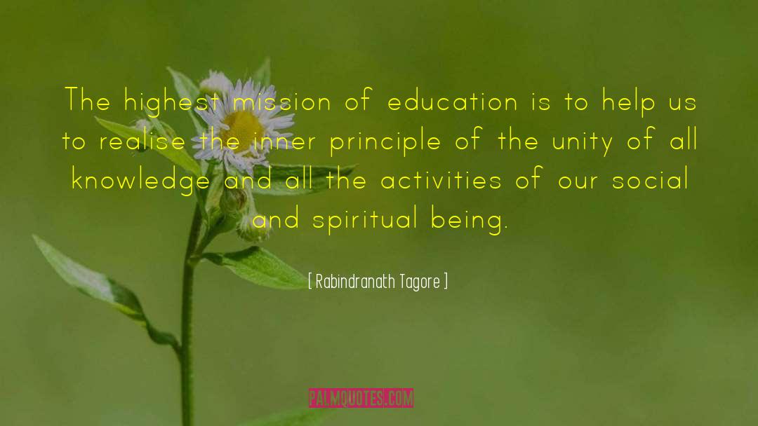 Mission Statement quotes by Rabindranath Tagore