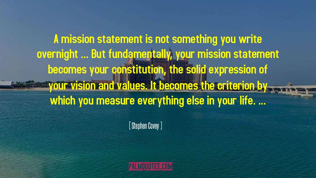 Mission Statement quotes by Stephen Covey