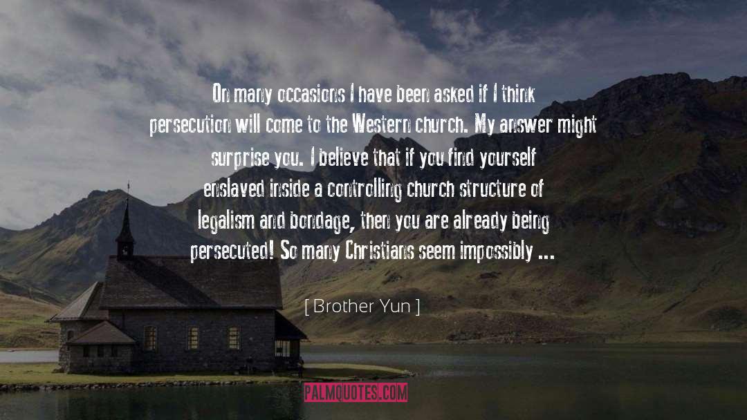 Missional Church quotes by Brother Yun