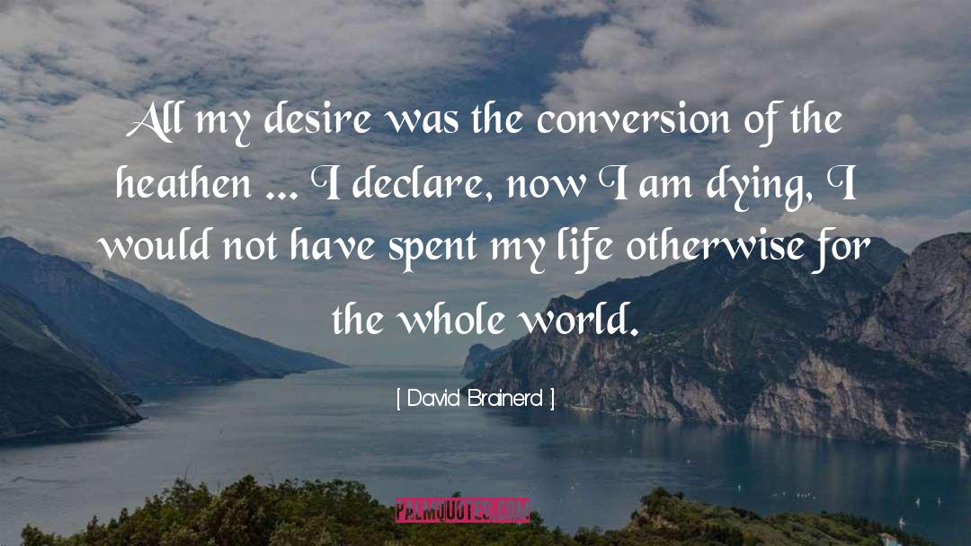 Missionary Life quotes by David Brainerd