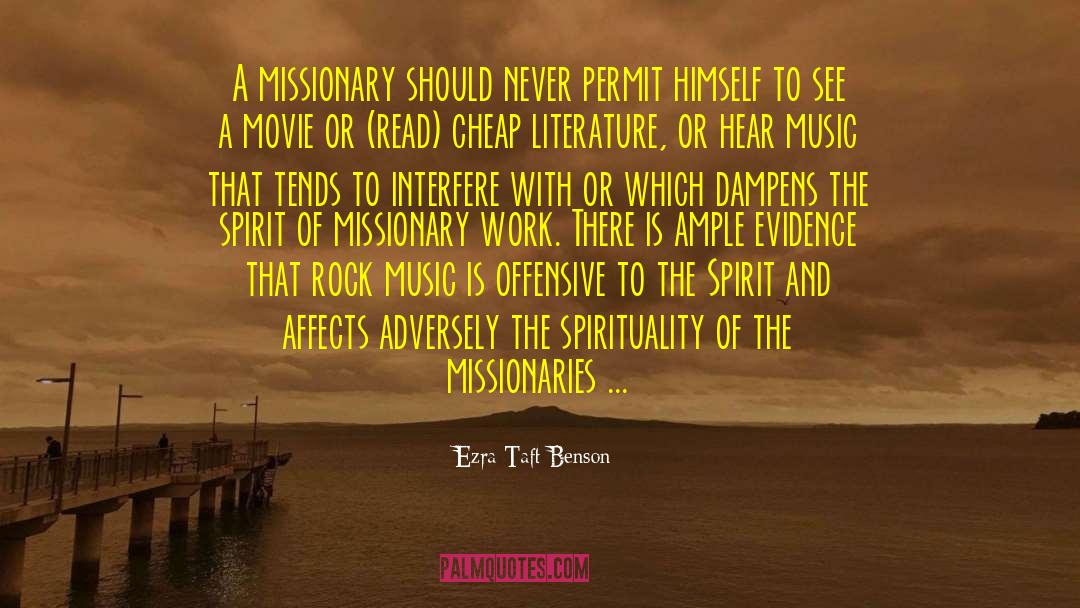 Missionary Work quotes by Ezra Taft Benson