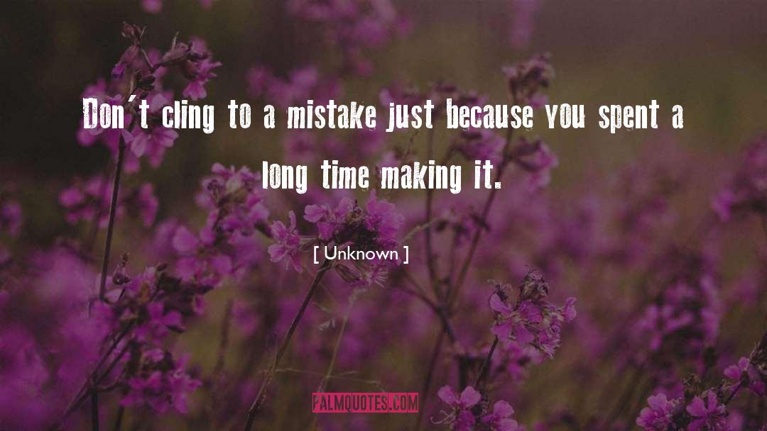 Mistake quotes by Unknown