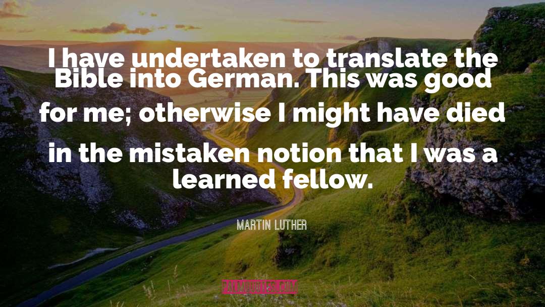Mistaken Terminology quotes by Martin Luther