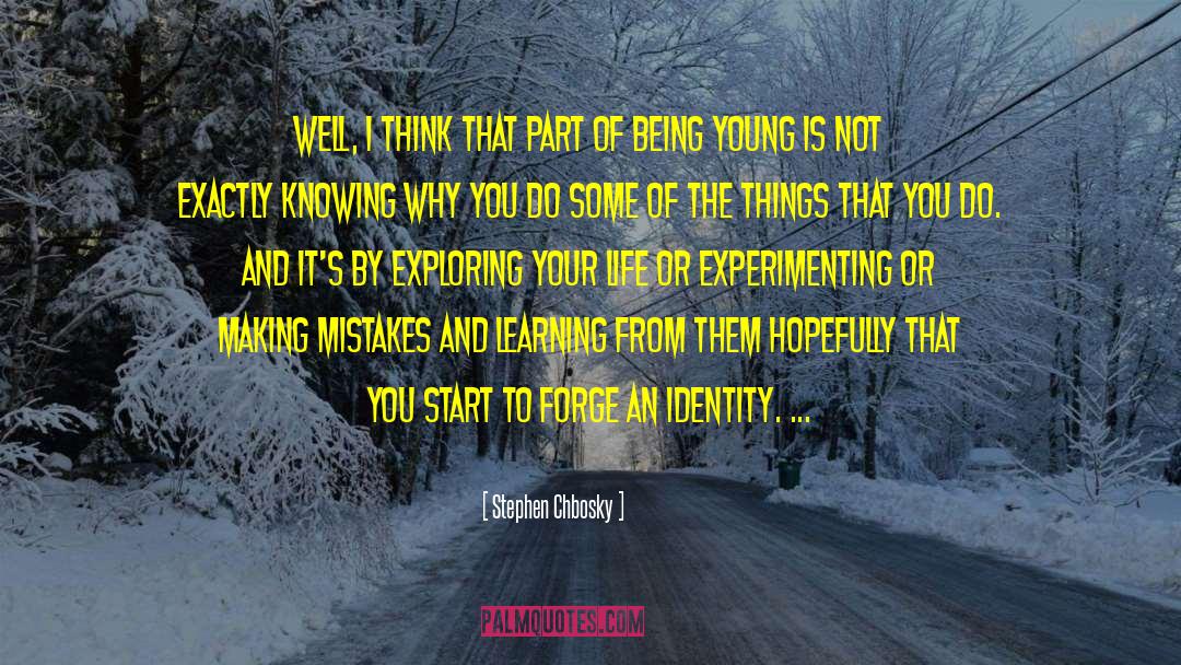 Mistakes And Learning quotes by Stephen Chbosky