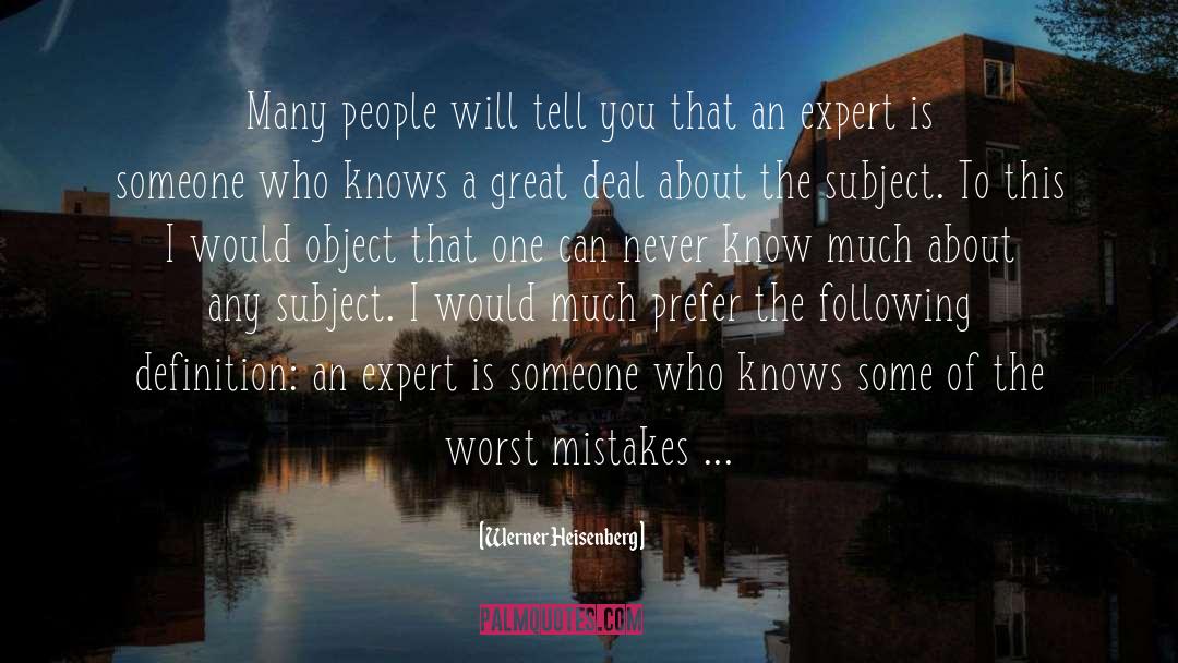 Mistakes And Relationships quotes by Werner Heisenberg