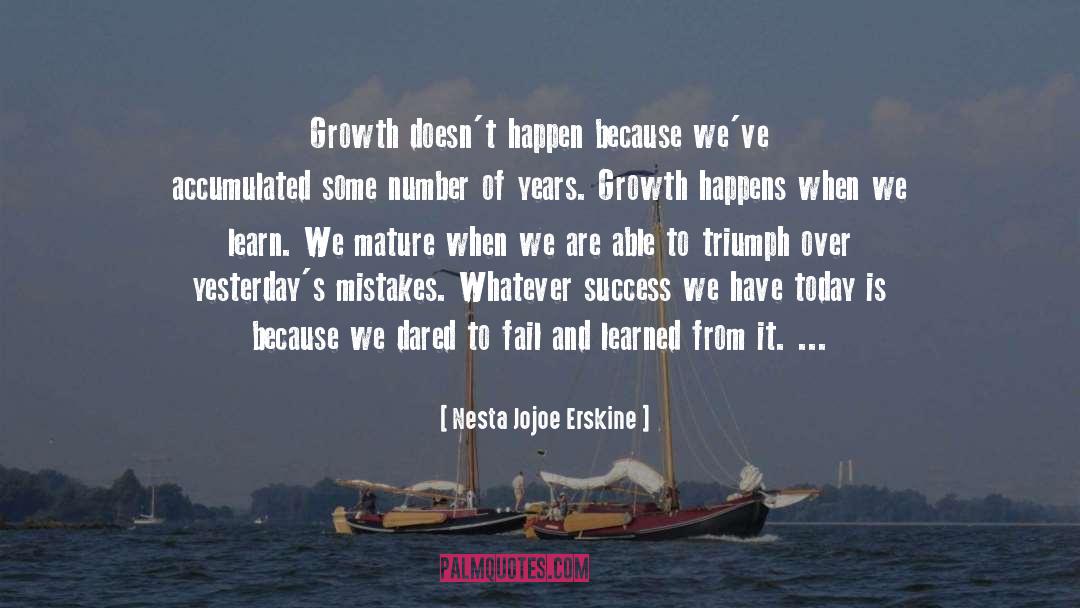 Mistakes quotes by Nesta Jojoe Erskine