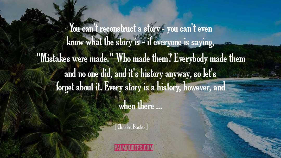 Mistakes Were Made quotes by Charles Baxter