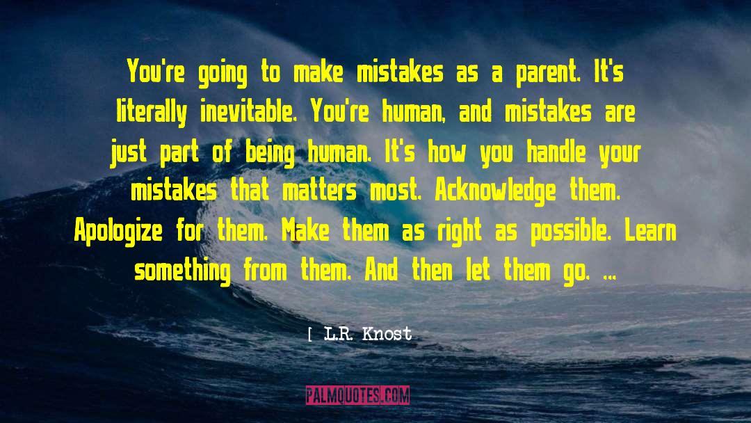 Mistakes You 27ve Made quotes by L.R. Knost