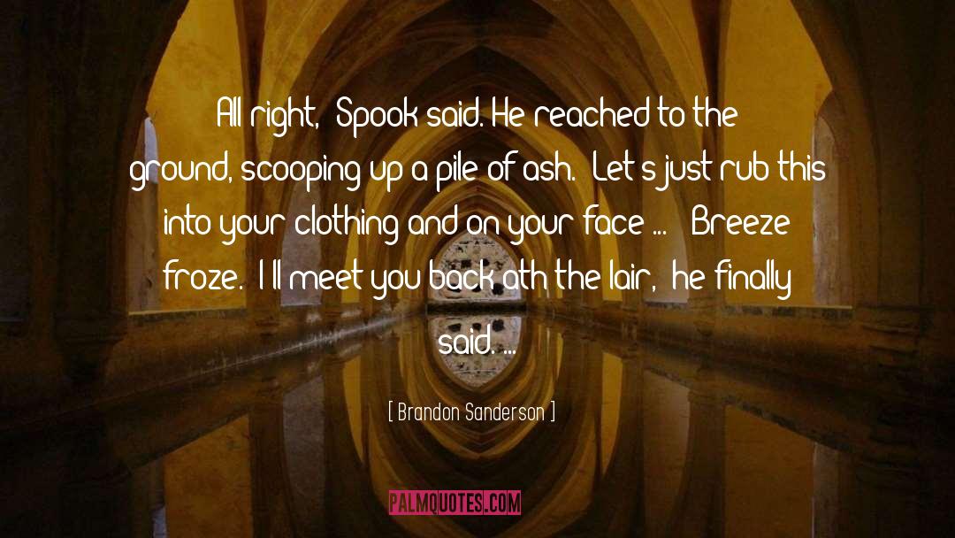 Mistborn Spook quotes by Brandon Sanderson