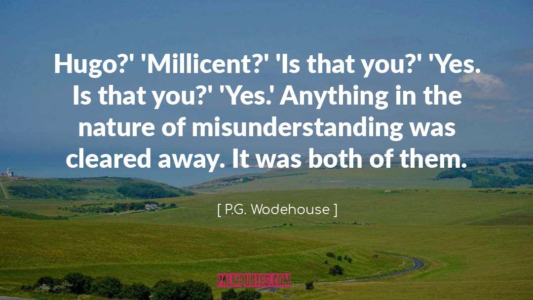Misunderstanding quotes by P.G. Wodehouse