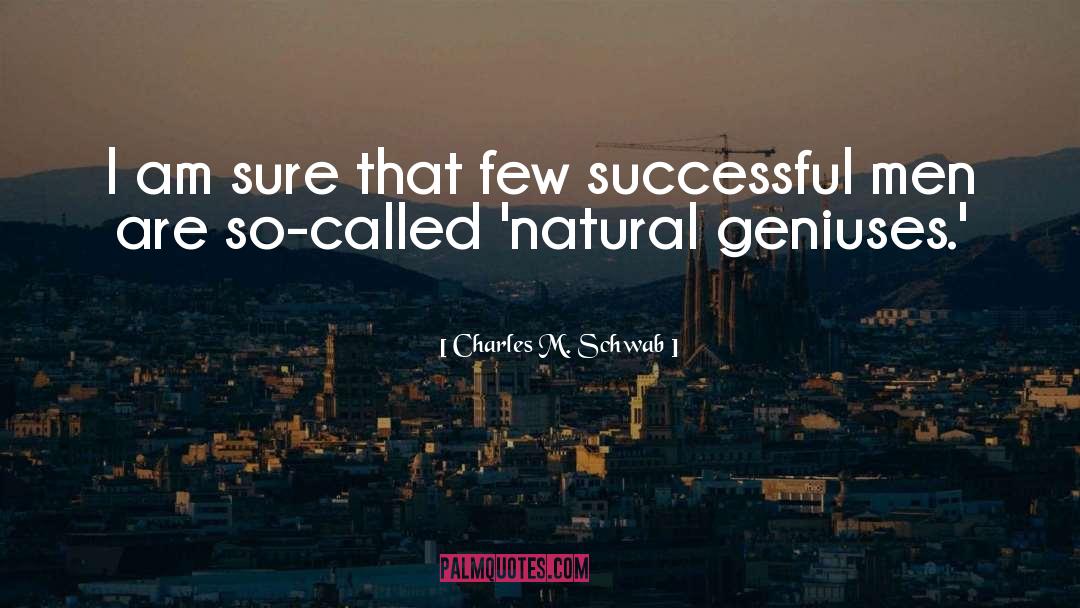 Misunderstood Genius quotes by Charles M. Schwab