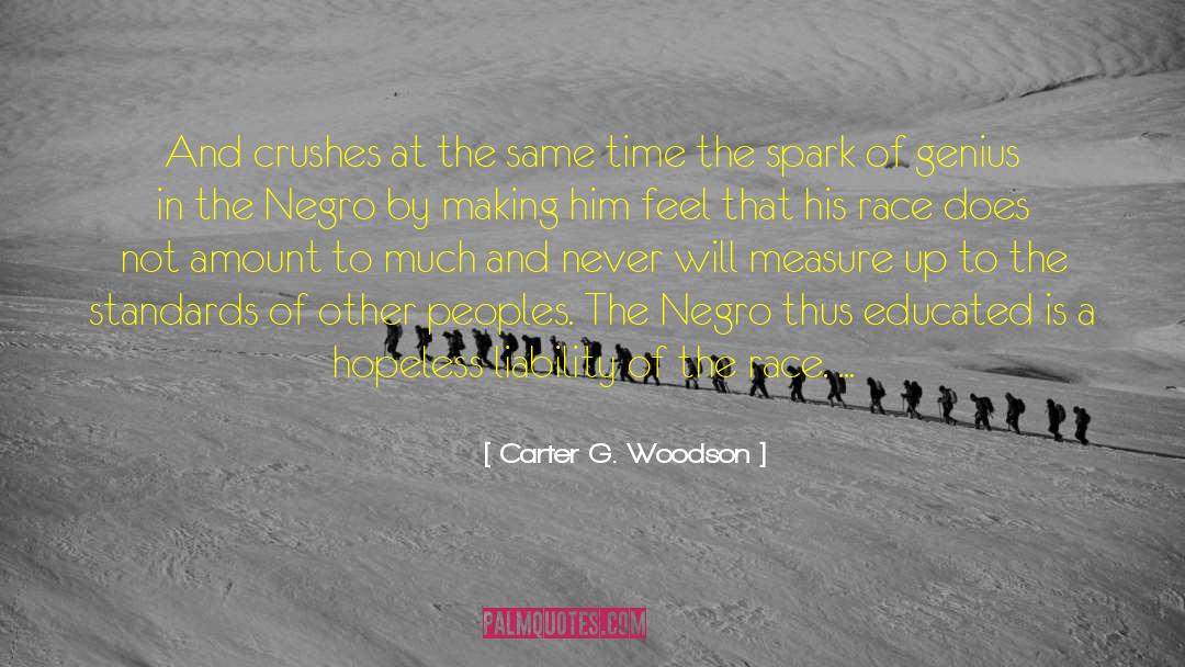 Misunderstood Genius quotes by Carter G. Woodson