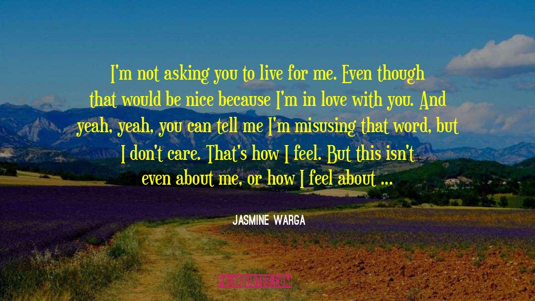 Misusing quotes by Jasmine Warga