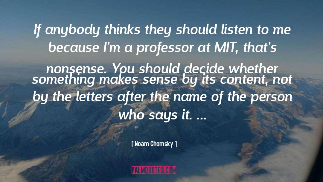 Mit quotes by Noam Chomsky