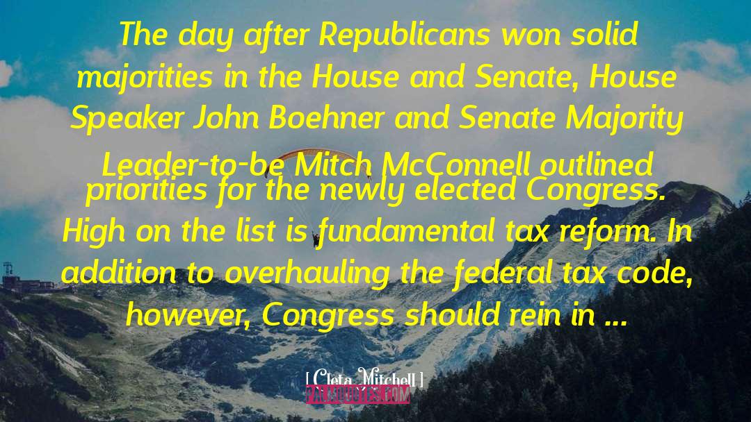 Mitch Mcconnell quotes by Cleta Mitchell