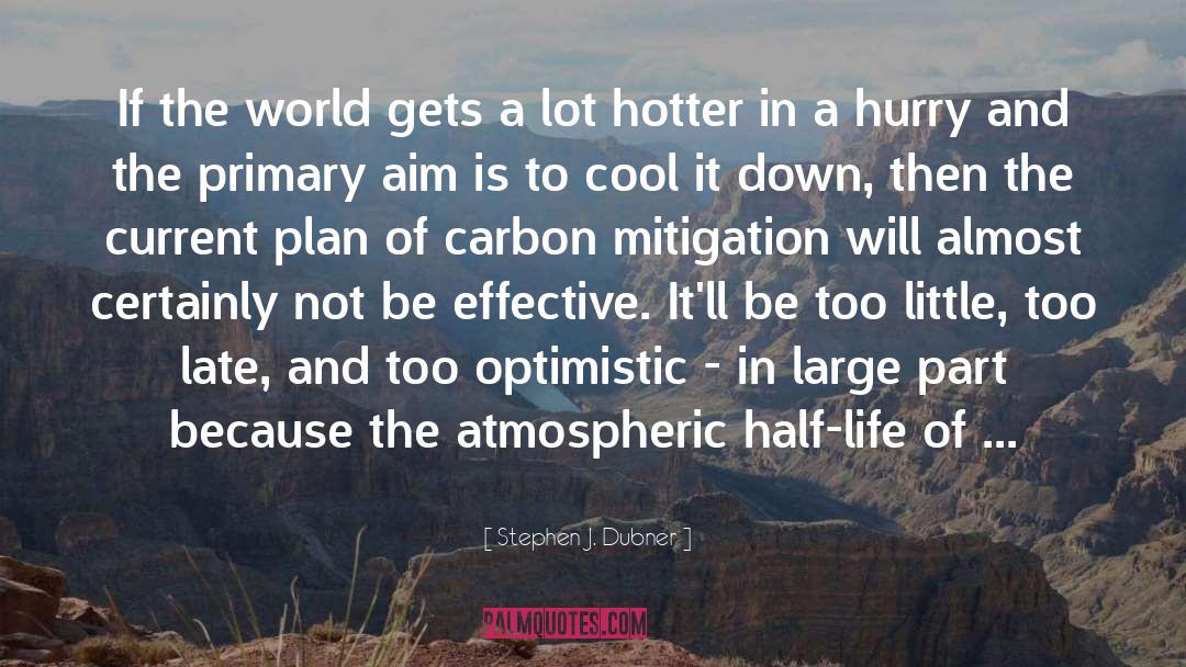 Mitigation quotes by Stephen J. Dubner