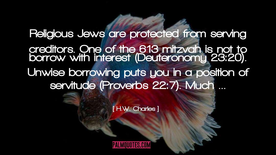 Mitzvah quotes by H.W. Charles