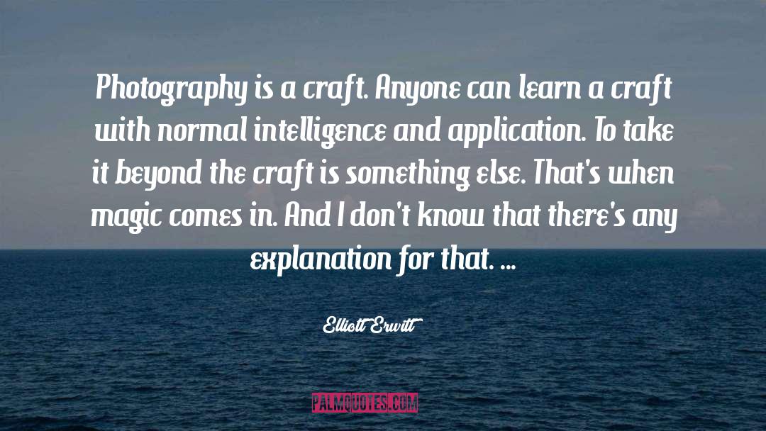 Mixology And Craft quotes by Elliott Erwitt