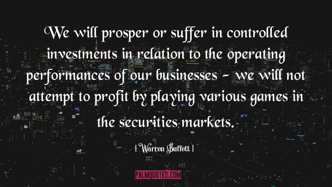 Mizuho Securities quotes by Warren Buffett