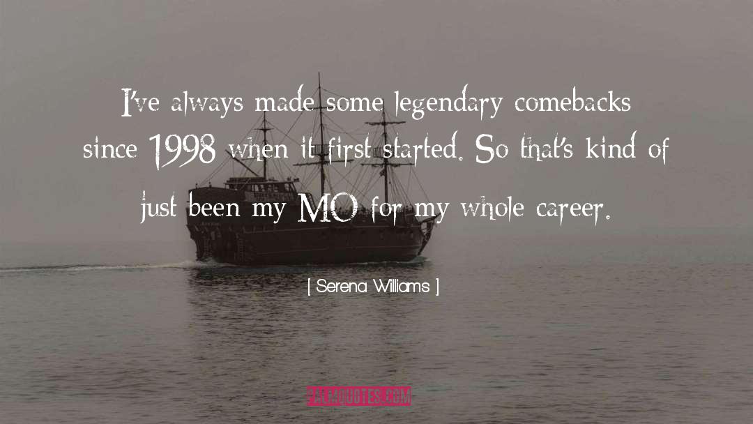 Mo Lobeau quotes by Serena Williams