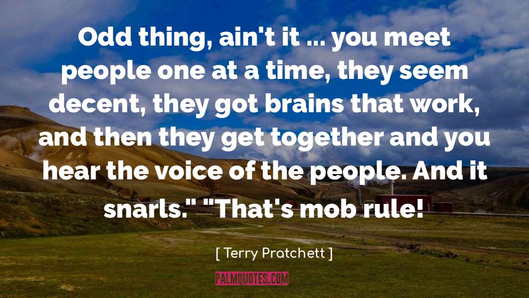 Mob Rule quotes by Terry Pratchett