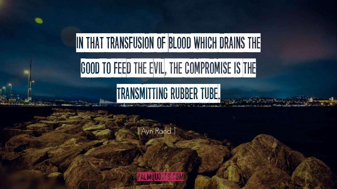 Mobile Blood Transfusion quotes by Ayn Rand