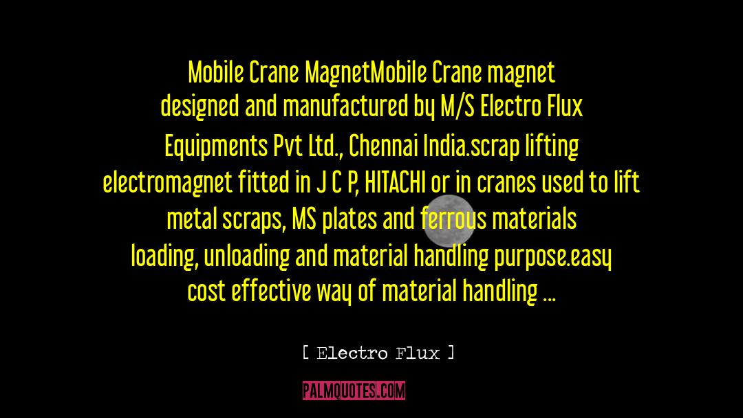 Mobile Crane Magnet quotes by Electro Flux