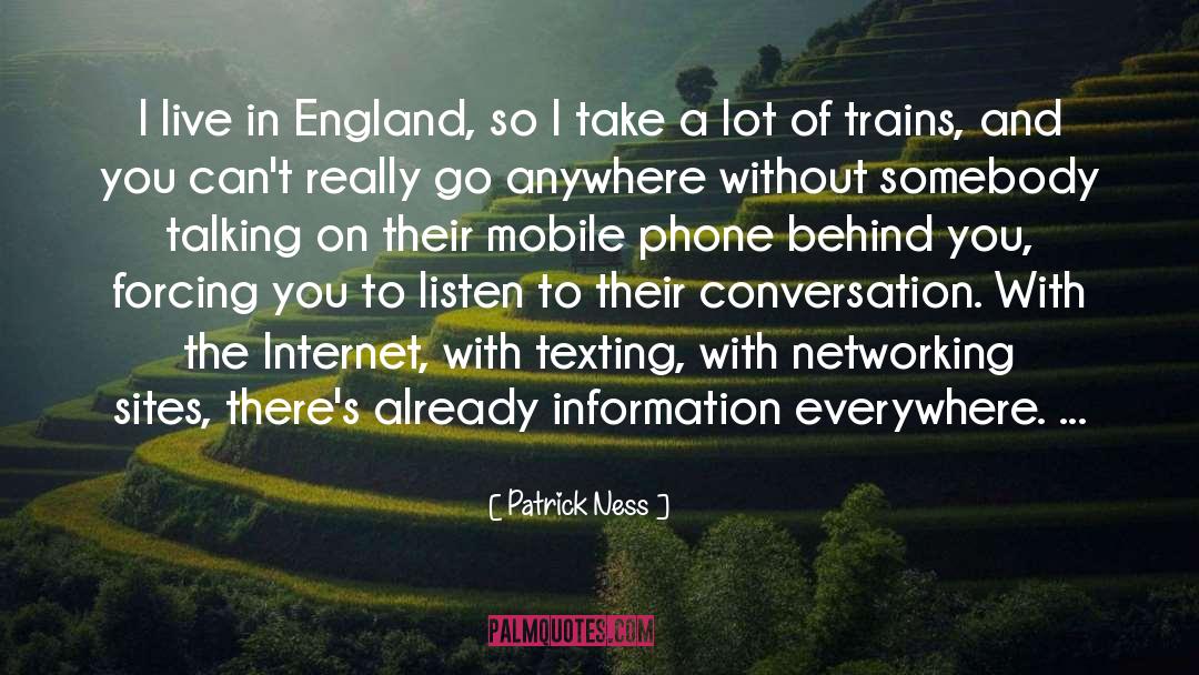 Mobile Phone quotes by Patrick Ness